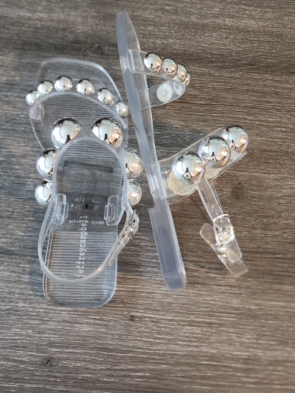 Jeffrey Campbell Clear Jelly Gum Drop Sandals